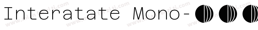 Interatate Mono字体转换